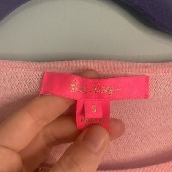 Lilly Pulitzer CHARLA SWEATER Coral Reef Tint - Picture 7 of 9